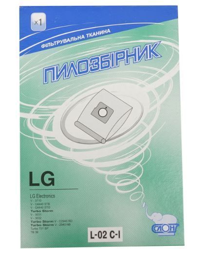 Багаторазовий мішок для пилососа СЛОН L-02 C-I LG (5231FI2308C) 14933 фото