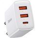 Зарядний пристрій Baseus Compact Quick Charger 2U+C 30W White (CCXJ-E02) 45435 фото 1