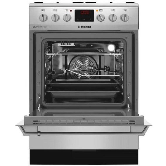 Плита комбінована Hansa FCMX68209 нержавіюча сталь 154939 фото