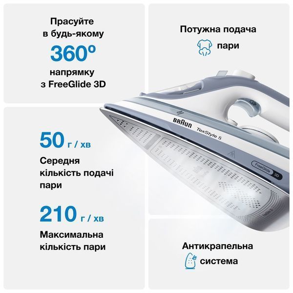 Праска Braun TexStyle 5 SI 5078 GY 47616 фото