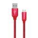 Кабель ColorWay USB-MicroUSB, 2.4А, 2м Red 22731 фото 1