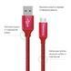 Кабель ColorWay USB-MicroUSB, 2.4А, 2м Red 22731 фото 2