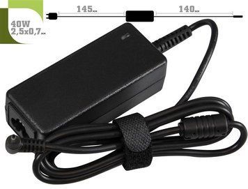 Блок живлення 1StCharger для ноутбука Samsung 40W(12V/3.33A) 2.5x0.7 + кабель живлення 17014 фото