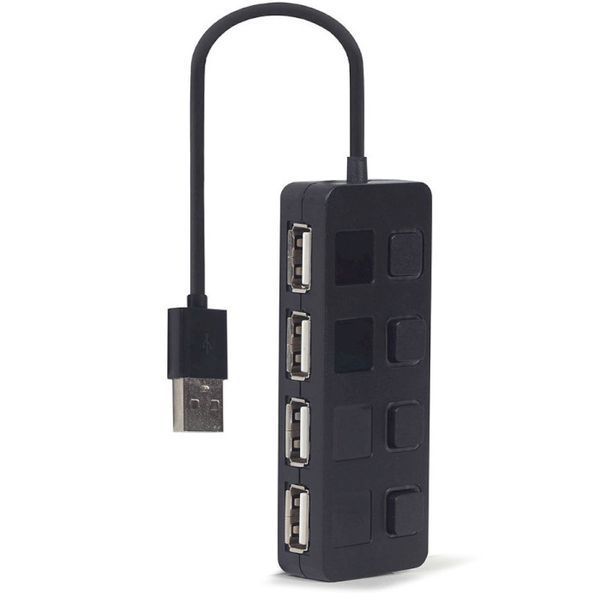 USB-хаб Gembird 4 Port з вимикачами UHB-U2P4-05 132061 фото