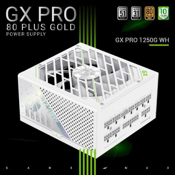 Блок живлення GameMax 1250W GX PRO 1250G WH 160465 фото