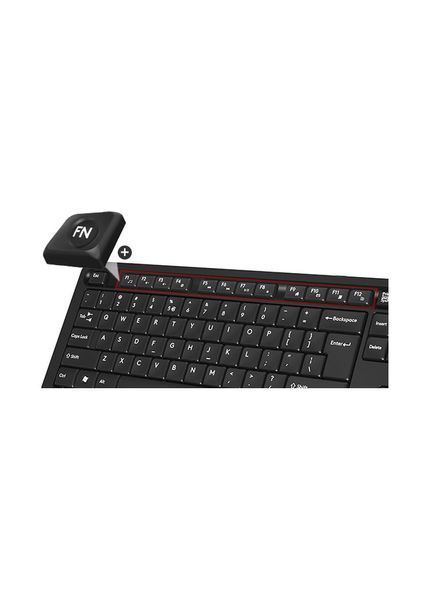 Комплект (клавіатура + миша) A4Tech FG1010 Black/Blue USB 87397 фото