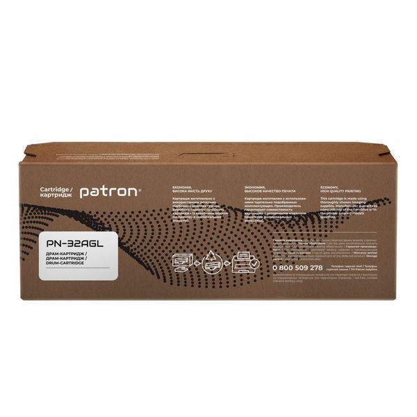 Драм-картридж Patron Green Label сумісний аналог HP 32A (CF232A) Black (PN-32AGL) 36998 фото