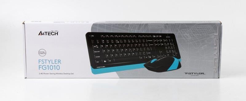 Комплект (клавіатура + миша) A4Tech FG1010 Black/Blue USB 87397 фото