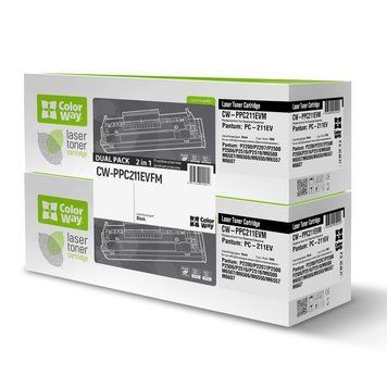 Картридж ColorWay(CW-PPC211EVFM) для Pantum P2200/2207/2506/M6500/M6607 Black (PC-211EV) Dual Pack 148932 фото