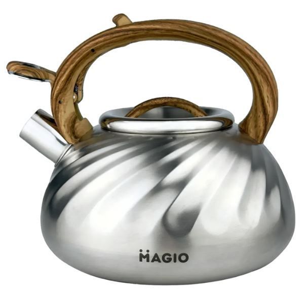 Чайник Magio зі свистком MG-1194 Дерево 54853 фото
