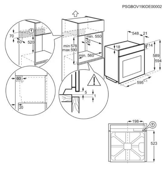 Духова шафа Electrolux EOE8P39WV 43440 фото
