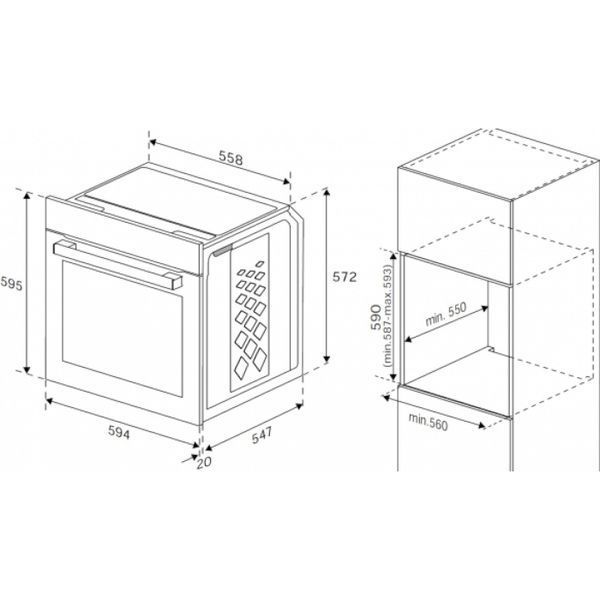 Духова шафа Beko BBIS18300XCSE електрична 7768286739 фото