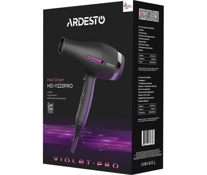 Фен Ardesto HD-Y223PRO 23693 фото