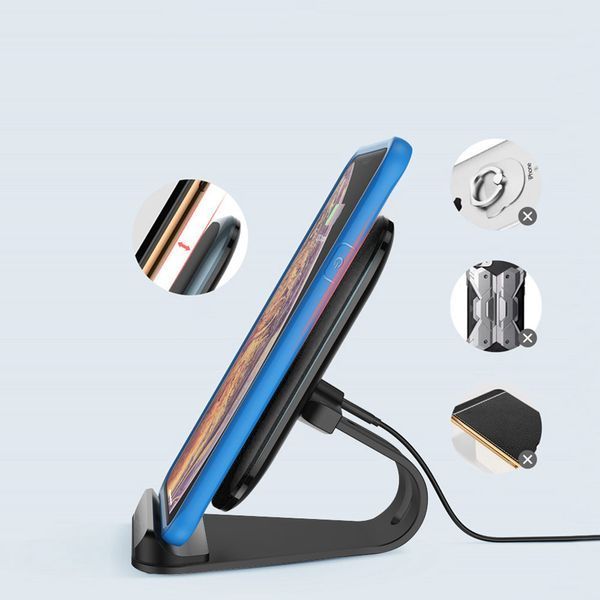 Бездротовий зарядний пристрій ColorWay Wireless Stand 15W Black (підставка для телефону) 111568 фото