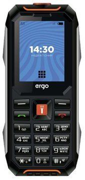 Мобільний телефон Ergo E182 Black Orange 43886 фото