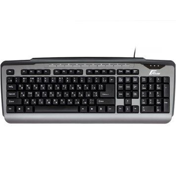 Клавіатура дротова Frime Classic Keyboard Black-Silver USB (FKBB0323) 30822 фото