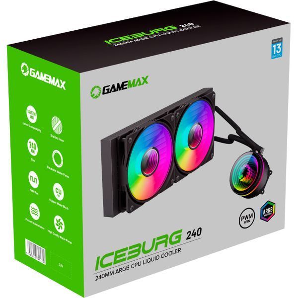 Система рідинного охолодження GameMax IceBurg 240 Infinity 140199 фото