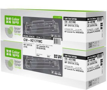 Картридж ColorWay для HP (CF217A) LJ Pro M102/M130 Dual Pack (CW-H217FMC) 87598 фото