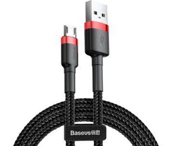 Кабель Baseus Cafule Cable USB for Micro 1.5A 2.0 м Red/Black (CAMKLF-C91) 35675 фото