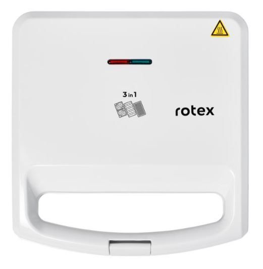 Мультимейкер бутербродниця Rotex RSM220-W (3 в 1) 43660 фото