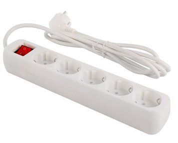 Мережевий фільтр ColorWay 5 розеток 2 м White (CW-PSEA52W) 56637 фото
