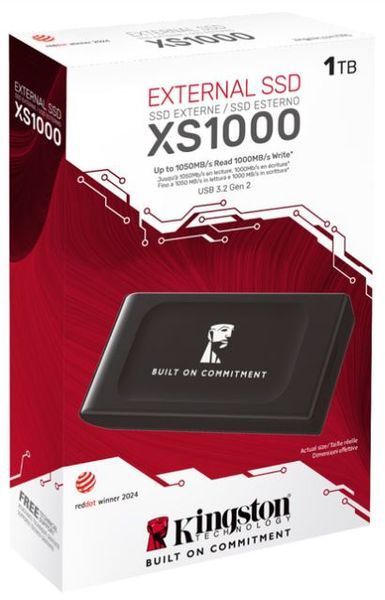 SSD диск Kingston 1TB USB 3.2 Gen 2 Type-C XS1000 (SXS1000/1000GA) 40576 фото