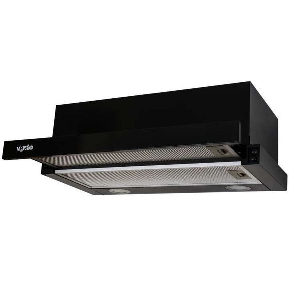 Витяжка телескопічна Ventolux Garda 60 BK (900) LED 47809 фото