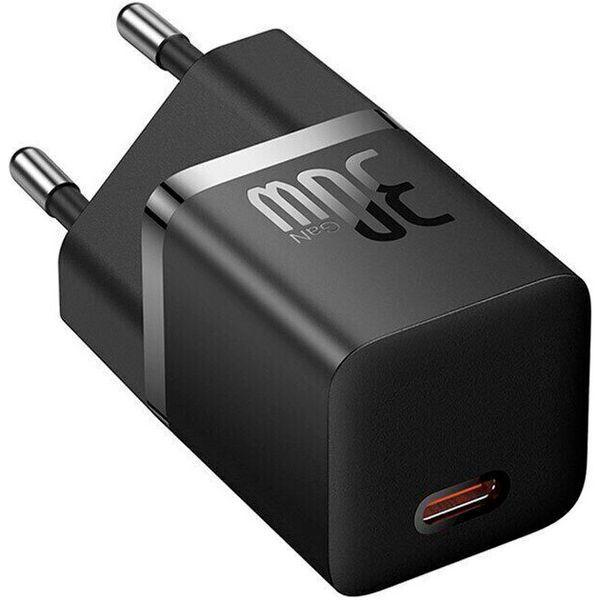 Зарядний пристрій Baseus GaN5 Fast Charger (mini) 1C 30W Black (CCGN070401) 50253 фото