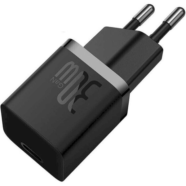 Зарядний пристрій Baseus GaN5 Fast Charger (mini) 1C 30W Black (CCGN070401) 50253 фото