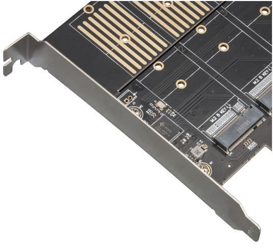 Плата розширення Frime WCH382L (ECF-PCIEtoSSD010) PCI-E-5xM.2 (B Key) 141094 фото