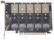Плата розширення Frime WCH382L (ECF-PCIEtoSSD010) PCI-E-5xM.2 (B Key) 141094 фото 1