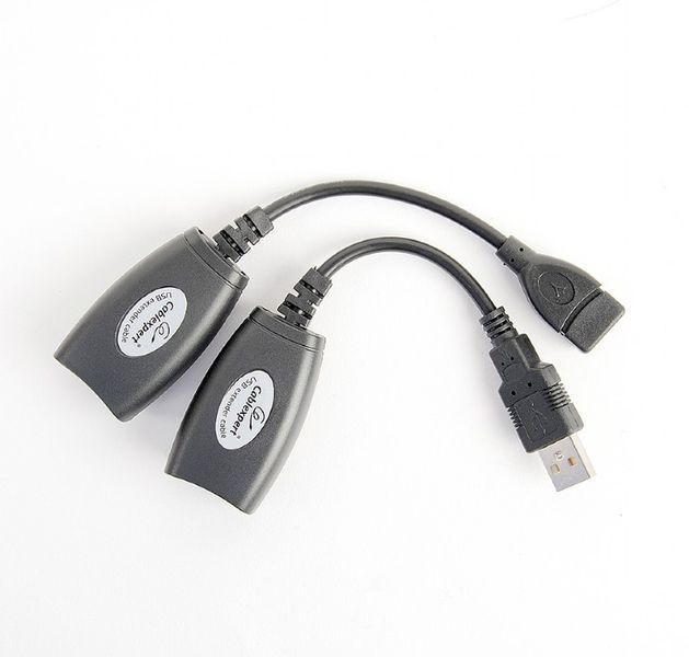 Подовжувач USB2.0 RJ45 Cablexpert до 30м 54789 фото