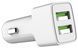Автомобільний зарядний пристрій ColorWay 2USB AUTO ID 2.4A (12W) white (CW-CHA009-WT) 99518 фото 2
