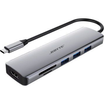 Концентратор FrimeCom USB-C Boyye 6-в-1 (UC-602) 151658 фото