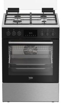 Плита комбінована Beko FBSM62530DXMS чорна/сіра 39160 фото
