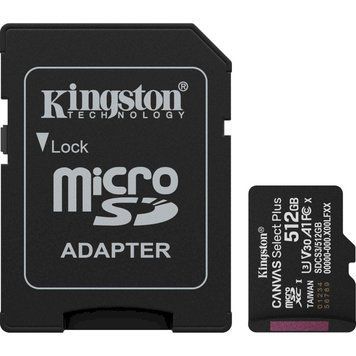 Карта пам'яті Kingston microSDXC(U3) 512Gb+Ad (SDCS3/512GB) 43903 фото