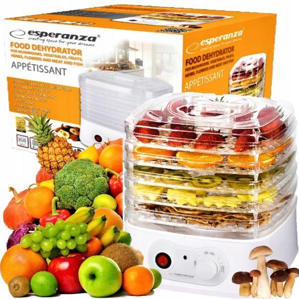 Сушарка для овочів та фруктів ESPERANZA EKD004 125233 фото