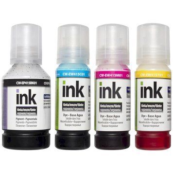 Комплект чорнила ColorWay Epson L-4150/4160/6160/6170 (127мл+3х70мл) BK/С/M/Y (CW-EP415/EW415SET01) 79233 фото