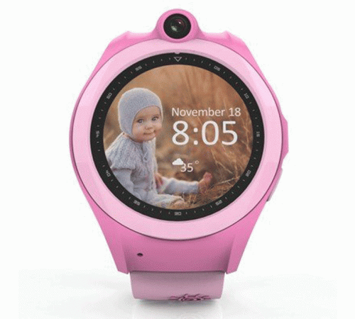 Детские часы-телефон с GPS трекером GOGPS ME K19 Розовый