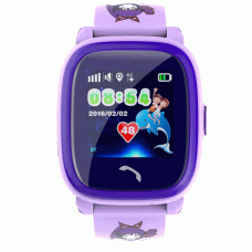Детские часы-телефон с GPS трекером GOGPS ME K25 Пурпурный