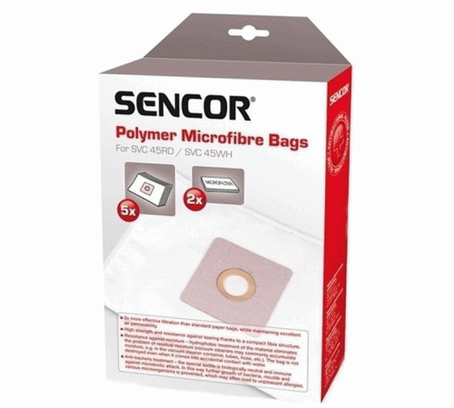 Бумажный пылесборник для Sencor SVC RD/WH 45