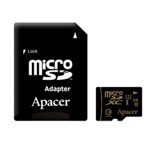 Карта памяти Apacer 128 GB microSDXC Class 10 UHS-I + SD adapter AP128GMCSX10U1-R
