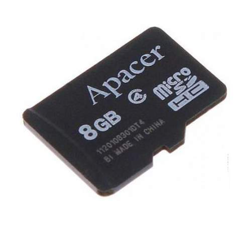 Карта памяти Apacer 8 GB microSDHC Class 4 AP8GMCSH4-RA