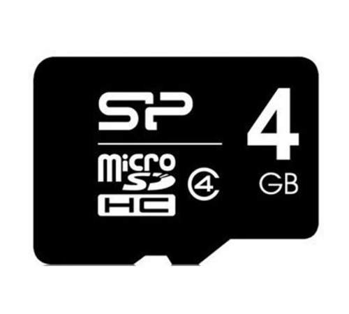 КАРТА ПАМЯТИ SILICON POWER 4GB MICROSDHC CLASS 4 (SP004GBSTH010V10)