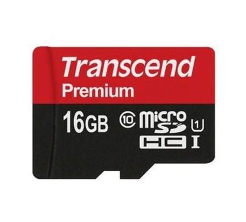 Карта памяти Transcend microSDHC 16 GB UHS-I Class 10 TS16GUSDCU1