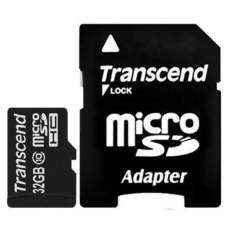 Карта памяти Transcend 32 GB microSDHC class 10 + SD Adapter TS32GUSDHC10