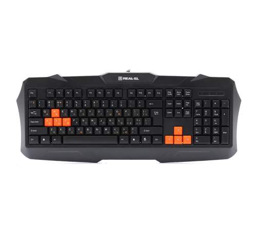 Клавиатура REAL-EL Gaming 8400 USB Black