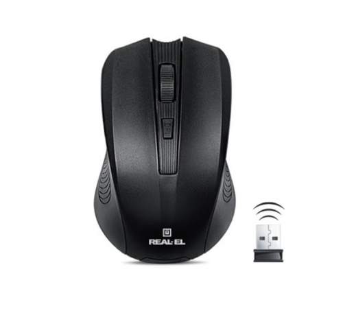 Мышка REAL-EL RM-305 USB Black