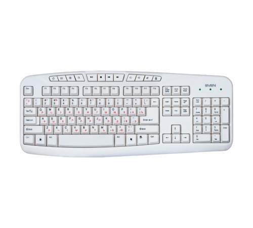 Клавиатура SVEN 3050 Comfort White USB
