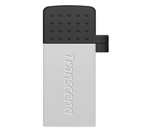 Флешка USB2.0 TRANSCEND 380 OTG16 Gb Silver